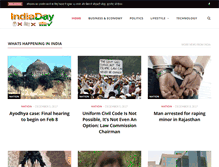 Tablet Screenshot of indiaday.net